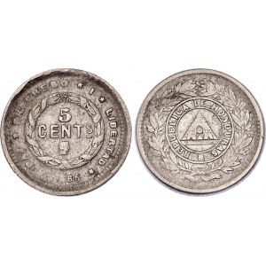 Honduras 5 Centavos 1886