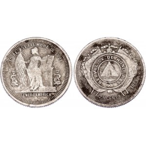 Honduras 25 Centavos 1884