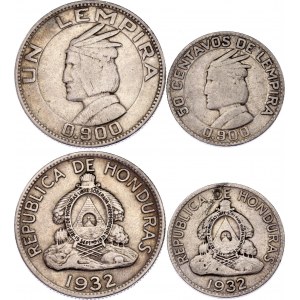 Honduras 50 Centavos & 1 Lempira 1932