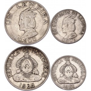 Honduras 50 Centavos & 1 Lempira 1935 - 1951