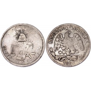 Mexico 50 Centavos 1880 Zs S