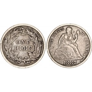 United States 10 Cents 1887