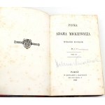 MICKIEWICZ- WRITINGS vol. 1-6 published in Paris 1860-1861