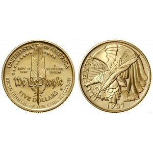 Stany Zjednoczone Ameryki (USA), 5 dolarów, 1987 W, West Point