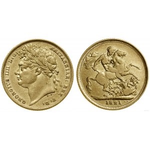 United Kingdom, pound (sovereign), 1821, London