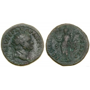 Roman Empire, dupondius, 76, Rome