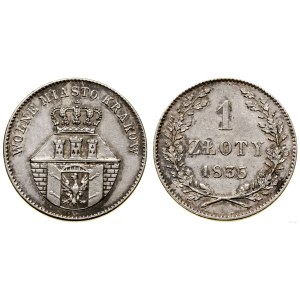 Polska, 1 złoty, 1835, Wiedeń