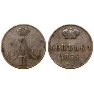 Polen, 1 kopiejka, 1855 BM, Warschau