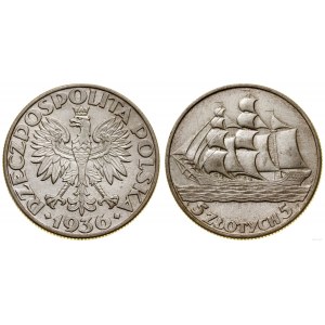 Polska, 5 złotych, 1936, Warszawa