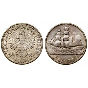 Polska, 2 złote, 1936, Warszawa