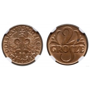 Poland, 2 pennies, 1938, Warsaw