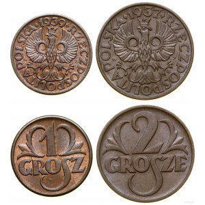 Polska, zestaw 2 monet, Warszawa