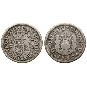 Mexico, 1/2 real, 1739, Mexico