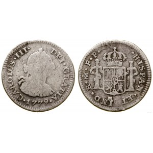 Meksyk, 1/2 reala, 1779, Meksyk