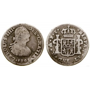 Mexico, 1/2 real, 1801, Mexico
