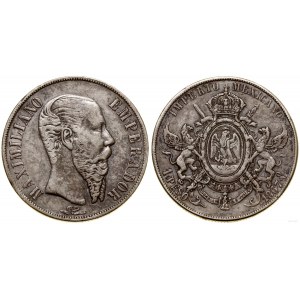 Meksyk, 1 peso, 1867 Mo, Meksyk