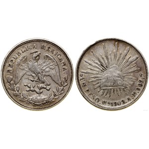 Mexico, 1 peso, 1902 Mo AM, Mexico City