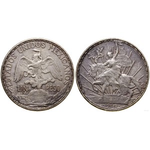 Meksyk, 1 peso, 1910, Meksyk