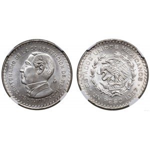 Mexico, 1 peso, 1957, Mexico