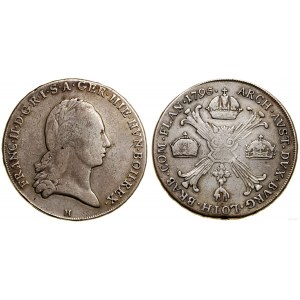 Austrian Netherlands, thaler (Kronentaler), 1795 H, Günzburg