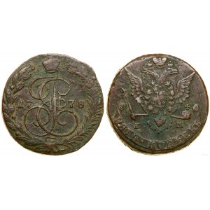 Rosja, 5 kopiejek, 1778 EM, Jekaterinburg