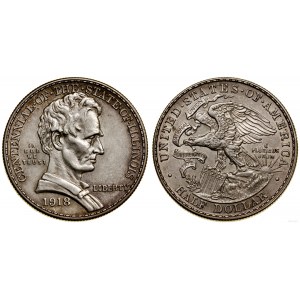 United States of America (USA), 1/2 dollar, 1918, Philadelphia