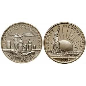 Stany Zjednoczone Ameryki (USA), 1/2 dolara, 1986 S, San Francisco