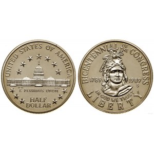Stany Zjednoczone Ameryki (USA), 1/2 dolara, 1989 S, San Francisco