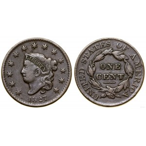 United States of America (USA), 1 cent, 1827, Philadelphia