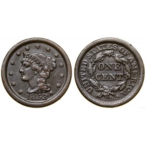 Stany Zjednoczone Ameryki (USA), 1 cent, 1853, Filadelfia