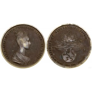 Austria, medal koronacyjny (kopia galwaniczna medalu wybitego w, 1836 roku)