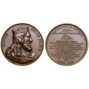 Francja, medal z serii władcy Francji - Klodian, 1840