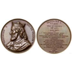 Francja, medal z serii władcy Francji - Chlotar I, 1840