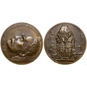 Polska, medal na rocznicę śmierci Józefa Piłsudskiego, 1936, Warszawa