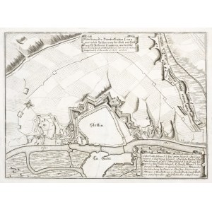 SZCZECIN. Plan oblężenia miasta w 1677 r. przez wojska Fryderyka Wil ...