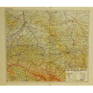 LWÓW; mapa województwa lwowskiego; autorzy: Instytut Kartograficzny  ...