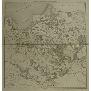 FRYDLAND (mapa Prus Wschodnich i północnego Mazowsza); mapa teatru d ...