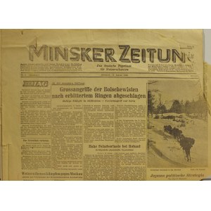 MIŃSK (biał. Мінск). Minsker Zeitung. Das deutsche Tageblatt f