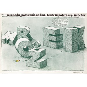 Serenada. Polowanie na lisa. Teatr Współczesny we Wrocławiu - proj. Jan Jaromir ALEKSIUN (ur. 1940), 1978