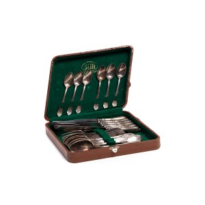Cutlery set in commemorative box 50th Anniversary of the October Revolution