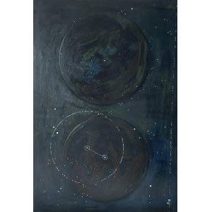 Justyna ZIÓŁKOWSKA (b. 1971), Two moons, from the series: Energy painting, 2022