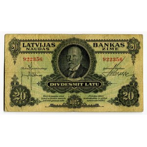 Latvia 20 Latu 1925