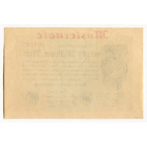 Germany - Weimar Republic 20 Milliones Mark 1923 Specimen