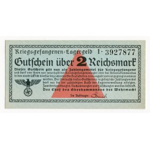 Germany - Third Reich POW Camp 2 Reichsmark 1939 - 1944 (ND)