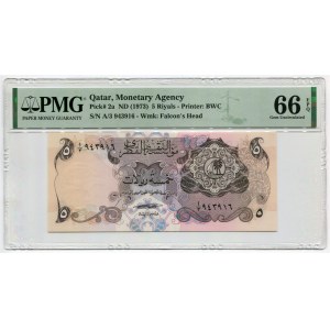 Qatar 5 Riyals 1973 (ND) PMG 66 EPQ