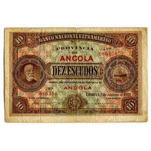 Angola 10 Escudos 1921