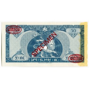 Ethiopia 50 Dollars 1966 (ND) Specimen