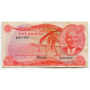 Malawi 5 Kwacha 1964 - 1973 (ND)