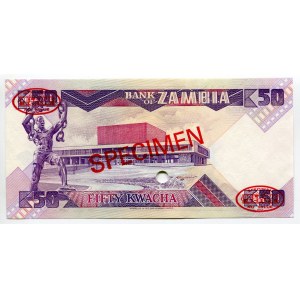 Zambia 50 Kwacha 1986 Specimen