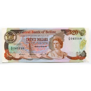 Belize 20 Dollars 1987